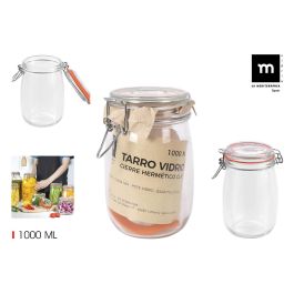 Tarro Hermético de Vidrio con Cierre Clip 1000 ml - La Mediterranea (12 Unidades) Precio: 30.50000052. SKU: B1KEE98B2T