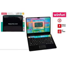 Winfun Ordenador Portátil de Actividades con Luces y Sonidos para Niños, Juguete Educativo Multilingüe (Español, Inglés y Más), Edad 4+ Años