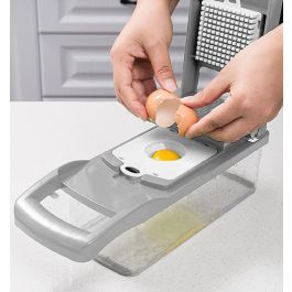 Quttin Cortador-Rallador Multifuncional con Depósito, 32x11.5x11.5 cm (6 Unidades)