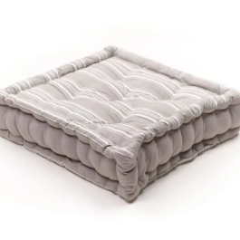 Today Cojín de suelo TOD1700239448367 Slub x Chambray x Bordado Berenice 40 x 40 x 10 cm