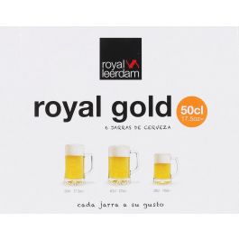 Royal Leerdam Set 6 Jarra Cerveza 50 cl Royal Gold