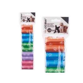 Mascow Set 10 Rollos Bolsas para Mascotas, 15 Unidades, 9x30x2.5 cm, Varios Colores (24 Unidades) Mascow Set 10 Rollos Bolsas para Mascotas, 15 Unidades, 9x30x2.5 cm, Varios Colores (24 Unidades)