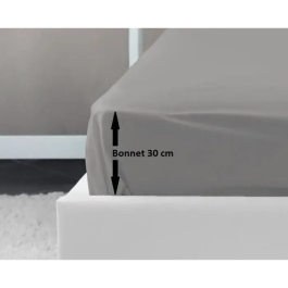 Lovely Home Sábana Ajustable 100% Algodón 140x190x30 cm Gris Claro Precio: 23.50000048. SKU: S7105460