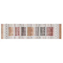 DKD Home Decor Alfombra Árabe Marrón Poliéster 240x60 cm, 600 gsm (2 Unidades)