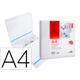 Liderpapel Carpeta Canguro 2 Anillas Mixtas 55mm A4 Plástico Blanco Precio: 4.49999968. SKU: B1AYPDVET2