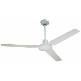 Farelek 112416 Ventilador de Techo Reversible SEYCHELLES Ø 122 cm, 3 Aspas de Metal Lacado Blanco, 65W