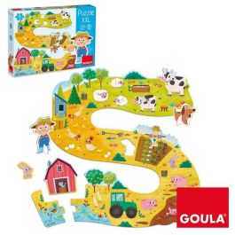 Goula Puzzle XXL Granja 53176 con 17 Piezas y Figuras para Niños +3 Años