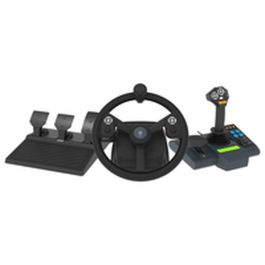 Hori AAAAQ83989 Volante de Simulación Agrícola para PC, 340 mm, 900° de Rotación, 76 Botones