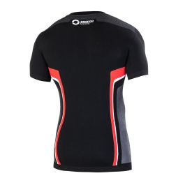 Camiseta de Manga Corta Hombre Sparco HYPER-T Negro Rojo M