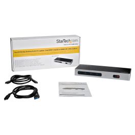 StarTech Docking Station USB-C/USB 3.0 para 2 Monitores 4K 60Hz HDMI DisplayPort Compatible Mac/Windows