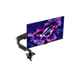 Asus ROG Ergo Arm AAS01 (90LA00Q0-B01170) - Soporte Brazo de Monitor para Escritorio, Hasta 34 Pulgadas, Ajustable, Giro 360°, 11.5 kg, Negro