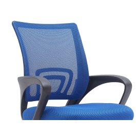 Q-connect Silla Siena Oficina Malla Base Metálica Color Negro/Azul Ajustable Premium