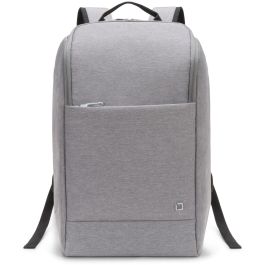 DICOTA Eco Backpack MOTION 13-15.6" para Portátil, Mochila de Poliéster Reciclado, 23L, Gris Claro