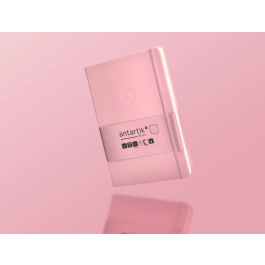 Antartik Cuaderno A5 Tapa Dura Hojas Puntos Rosa Pastel 100 Hojas 80gr FSC
