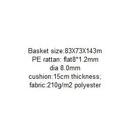 DKD Home Decor Sillón Terraza y Jardín Ratán Sintético y Hierro Marrón Claro Blanco 83 x 73 x 143 cm