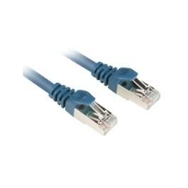 Sharkoon Cable de red RJ45 CAT.6 S/FTP 0.25m, conectores RJ-45 chapados en oro, color azul Precio: 13.59000005. SKU: B16DPG8E29
