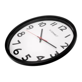 Reloj Q-Connect De Pared Plastico Oficina Redondo 34 cm Marco Negro Reloj Q-Connect De Pared Plastico Oficina Redondo 34 cm Marco Negro