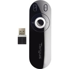 Targus Control Remoto Presentación Inalámbrico con Puntero Láser 2.4 GHz 15m Alcance para PC Mac PowerPoint Keynote Negro Gris