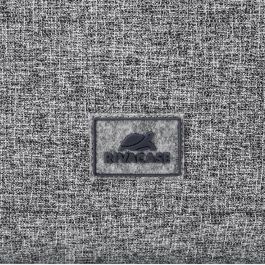 Rivacase 7921 Bandolera para Portátil Anvik 14" Gris Claro con Compartimento para Tablet y Bolsillos - Poliéster