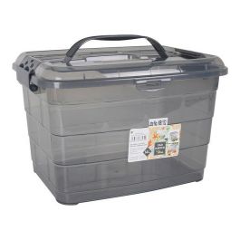 Caja de Almacenaje Confortime Tetris Gris Plástico (14 L) Caja de Almacenaje Confortime Tetris Gris Plástico (14 L)