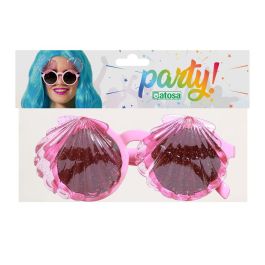 Gafas Rosas Con Conchas Transparentes Para Disfraz De Sirena Fiesta Verano Tematica Marina