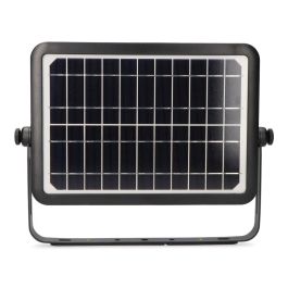 Edm Aplique Multifuncional LED Solar 10W 1150lm Luz Fría 6000K Negro con Sensor de Presencia y Crepuscular IP65 27.5x19.6cm