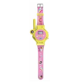 Barbie Reloj Digital 2 en 1 con Función Walkie-Talkie, Alcance 200m, Brújula, Linterna, Temporizador y Batería USB Recargable