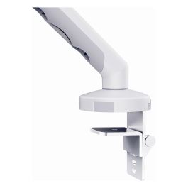Digitus Soporte de monitor de escritorio con brazo, 35 pulgadas (88.9 cm), ajuste de altura, inclinacion y rotacion, hasta 10 kg, VESA 100x100, blanco