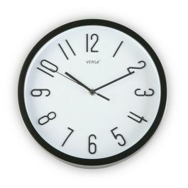 Reloj de Pared Versa Negro Plástico Fusion 4,6 x 30 x 30 cm (Ø 30 cm) Precio: 12.94999959. SKU: S3402427