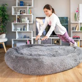 InnovaGood® Cama para perro Cloft, cama perro grande, tejido de poliéster, cama perros medianos antiestrés, Máxima relajación y