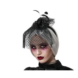 Diadema Negra Halloween con Rosas, Velo con Lunares y Plumas para Disfraz Elegante de Vampiresa, Viuda Negra o Bruja Oscura Precio: 1.68999974. SKU: B163YLZ6ML
