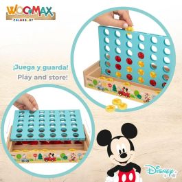 4 en Raya Disney 25 x 16 x 15,5 cm (6 Unidades) (37 Piezas)