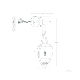 Aplique Ivano-Frankivsk SKD-W1018 Aplique de Pared
