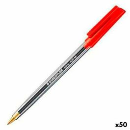 Bolígrafo Staedtler Stick 430 Rojo (50 Unidades) Bolígrafo Staedtler Stick 430 Rojo (50 Unidades)