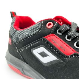 Omp Zapatillas de Trabajo Seguridad S3 SRC ESD Pro Urban Talla 44 Negro Rojo OMPS90024416