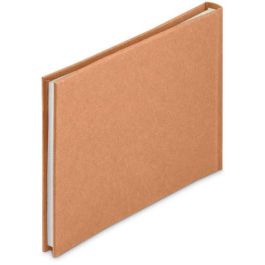 Hama Wrinkled Buchalbum 24x17 36 weie Seiten. braun 7614