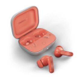 Motorola Moto Buds Auriculares In-ear Inalámbricos Bluetooth 5.3 con Cancelación Ruido Activa, Dolby Atmos, 42h Batería, Resistentes al Agua Coral
