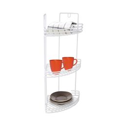 Confortime Estantería Rinconera Cocina 49.3 cm Alto x 21.4 cm Ancho x 20 cm Largo Estilo White
