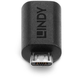 Lindy Adaptador USB 2.0 Tipo Micro-B a C para Conectar Cable USB Tipo C a Dispositivos Micro-B