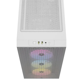 Corsair CC-9011256-WW 3000D RGB Airflow Midi Tower ATX Gaming Caja Blanca con Ventana y Iluminación Multi