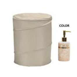 DKD Home Decor Cesta Ropa Glam Rosa de Poliester y Metal con Medidas 38 cm Ancho x 38 cm Largo x 50 cm Alto - Pack 6 Unidades Precio: 24.11772. SKU: B1J5VR748N