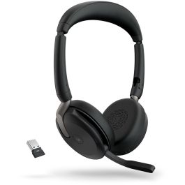 Jabra Evolve2 65 Flex MS Stereo USB-A - Auriculares Inalámbricos Diadema con Micrófono para Oficina/Centro de Llamadas
