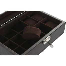 Caja-Joyero Home ESPRIT Marrón Marrón oscuro Poliuretano 25 x 16 x 8,5 cm Caja-Joyero Home ESPRIT Marrón Marrón oscuro Poliuretano 25 x 16 x 8,5 cm