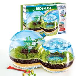 Clementoni 55283 La Biosfera - Kit Científico Educativo para Niños: Aprende el Ciclo del Agua y Germinación de Plantas, +8 años