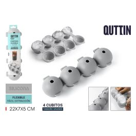 Cubitera Flexible de Silicona para 4 Cubitos - Quttin (12 Unidades) Precio: 30.50000052. SKU: B19GNXF2GZ