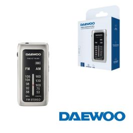 DAEWOO Radio AM/FM Mini Portátil con Auriculares Incluidos y Sonido Superbass Precio: 22.49999961. SKU: B12QDKYBQM