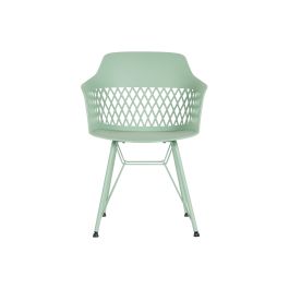 DKD Home Decor Silla Shenglong 3 Scandi Urban Verde PP Metal 57x57x80.5 cm