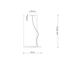 Lámpara Colgante RIO 55  4000K [SOL-TH.107]
