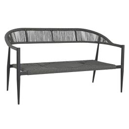 Sofa Terraza Y Jardin DKD Home Decor Negro Gris Oscuro 55 x 76 x 131 cm Precio: 245.50000002. SKU: B14HVXN3V9