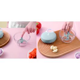 Quttin Cortador de Alimentos Manual con Tirador 500ml 14 x 10.5 cm (12 Unidades)